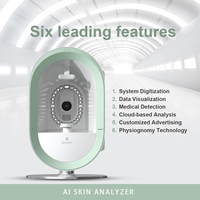 Analyseur de peau 3D AI, appareil professionnel de test du cuir chevelu à 12 spectres, écran tactile 13,3 pouces, scanner dermatologique, système de bureau