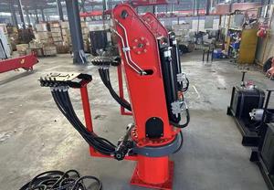 Grúa Hidráulica Pequeña de 8T Montada en Camión, Pluma Telescópica para Construcción, Máx. Altura de Elevación 10m con Motor de Caja de Engranajes Central - Product Image 2