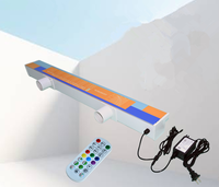 Vente en gros de cascade de piscine descente d'eau de fontaine pour piscine de jardin extérieur cascade de fontaine ABS avec bande lumineuse LED