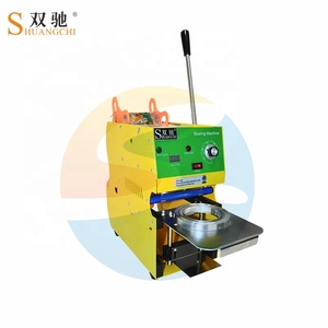 Manual Multi-Caliber Cup <strong>Sealing</strong> <strong>Machine</strong> 90/95mm Digital Counter Electric Milk Tea Cup Sealer 50-250 Degree for Beverage Paper - Product Image 1