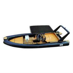 Bateau pneumatique semi-rigide (RIB) 28 <span class=keywords><strong>pieds</strong></span> RIB860 robuste pour 15 personnes, coque en fibre de verre, PVC/Hypalon, avec auvent et console - Product Image 5