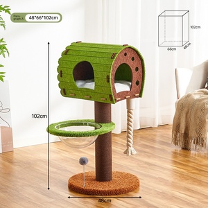 Trendy Luxury <strong>Cat</strong> <strong>Climbing</strong> Tree Household Nest-Body Green Multi-Level <strong>Cat</strong> Tree Tower Felt <strong>Cat</strong> <strong>Climbing</strong> <strong>Frame</strong> Packaged in Carton - Product Image 6
