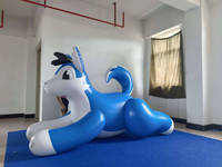 BeiLe 8ft PVC Blue Dog Poupée gonflable avec taille et couleur personnalisées. poupée fille gonflable jouet sexy pour Sph, équipement publicitaire