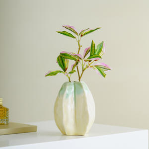 Jarrón de Cerámica Pintado a Mano con Forma de <span class=keywords><strong>Carambola</strong></span>, Boca Estrecha, para Arreglos Florales y Decoración de Sala de Estar - Product Image 4