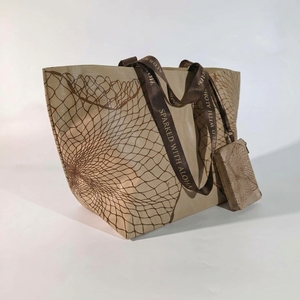 Juego de 2 Bolsas para Padres e Hijos, Impermeables, de PP Tejido, Bolsa de Playa Grande con Mini Bolsa con Cierre, Juego de Bolsas de Compras Laminadas - Product Image 3