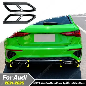 ชุดแต่งกรอบท่อไอเสียหลังสำหรับรถยนต์ A3 8Y S Line Sportback Sedan ปี 2021 2022 2023 2024 2025 - Product Image 1