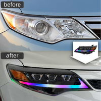 Nouvel ensemble de phares LED 12V 6000K pour la conversion des modèles 2012-2014, pour feux de jour et clignotants