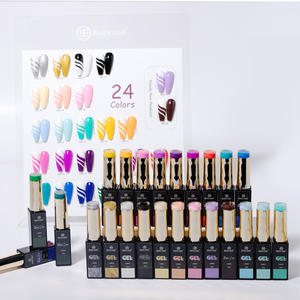 Juego de esmalte de <span class=keywords><strong>uñas</strong></span> de gel UV/LED con su logotipo al por mayor, <span class=keywords><strong>kit</strong></span> de barniz de 24 pigmentos, cree su propia marca, OEM y ODM, BeiEn French - Product Image 5