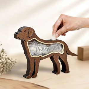 Wooden Pet Hair <b>Keepsake</b> <b>Box</b> Cat Dog <b>Memorial</b> Storage Ornament Living Room Decor - Product Image 4