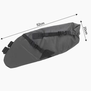 <span class=keywords><strong>Bolsa</strong></span> de sillín duradera de 13L para cicloturismo con placas de soporte internas, impermeable, directamente de fábrica para viajes. - Product Image 3
