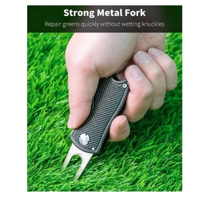 Outil de réparation de divots de golf Usa Mairun pour golfeurs, pliable, en métal, pour l'alignement du put, marqueur de balle, poignée robuste en alliage d'aluminium - Product Image 2