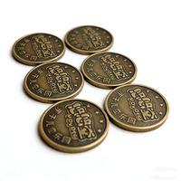 Jetons de jeu personnalisables anti-contrefaçon, pièces en fer de style antique, utilisés pour les jeux d'arcade en intérieur, prise en charge de l'anglais