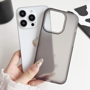 Étui de téléphone à peau simple pour <span class=keywords><strong>iPhone</strong></span> 17 étui mat givré Tpu pour <span class=keywords><strong>iPhone</strong></span> 16 15 14 <span class=keywords><strong>12</strong></span> Pro étui <span class=keywords><strong>souple</strong></span> de couleur pure translucide vierge - Product Image 2