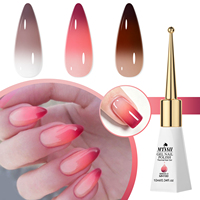 MTSSII Kit de 3 Gels Thermiques pour Ongles – Vernis Semi-Permanent Longue Durée 10ml – Gelée Nude