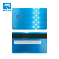 Carte bancaire en métal de haute qualité avec gravure au laser, miroir doré, vierge, avec fente pour puce