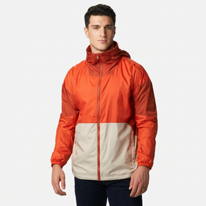 Latest Solid Color Windbreaker <b>Jacket</b> For <b>Men</b> Breathable Lightweight Anti Wrinkle Premium Quality Custom Outdoor Fashion Wear - Product Image 1