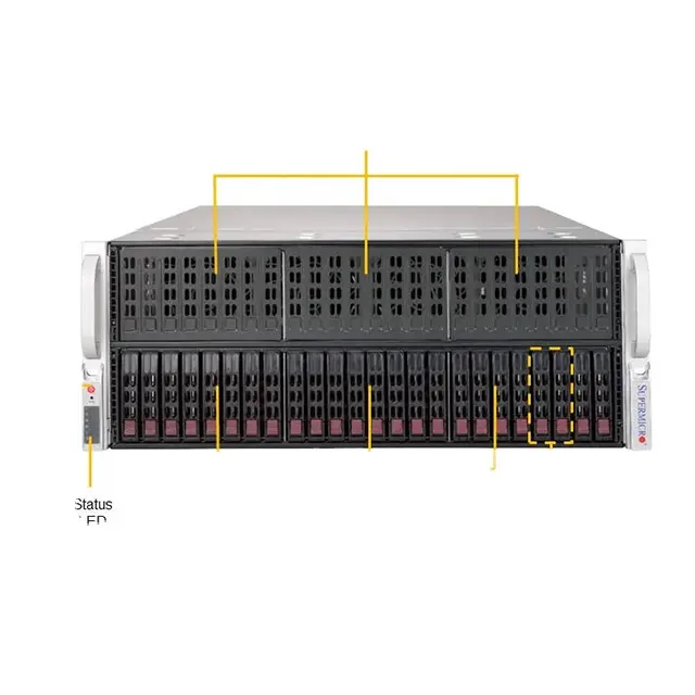 Vendas quentes SuperMicro 4029GP TRT 8 cartão RTX3090 GPU Deep Learning 4U Servidor Workstation com T4 16G * 8 Rack Server