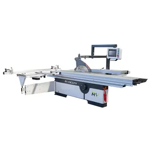 High Precision CNC Touch Screen Computer Control Woodworking Panel Saw Sliding Wood Cutting Machine