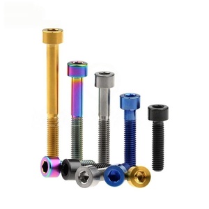 Vis à tête cylindrique hexagonale en alliage de titane de grade 5 Ti-6Al-4V DIN 912 métrique, oxydation anodique bleue, M2 M3 M4 <span class=keywords><strong>M5</strong></span> M6 M8 M10 - Product Image 3