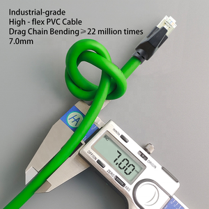 Câble Profinet <span class=keywords><strong>RJ45</strong></span> 8P8C de qualité industrielle, blindé <span class=keywords><strong>double</strong></span>, S/FTP Cat6A, pour applications industrielles, aériennes, ferroviaires et sous-marines, OEM ODM - Product Image 5