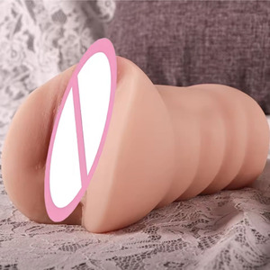 Männer-Masturbator mit Doppelkanal, 3D-realistische Textur, Anal- und Vaginal-Sexspielzeug für Erwachsene, Taschenmuschi für Männer und Jungen - Product Image 5