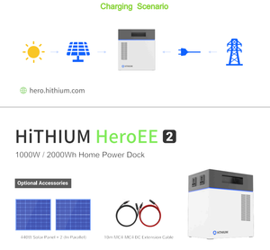 Station d'Alimentation de Secours Domestique Hithium 1000W avec Cellules Lithium LiFePO4 314AH 2KWH, Panneau Solaire, Socle d'Alimentation <span class=keywords><strong>Portable</strong></span> et Générateur Solaire - Product Image 6