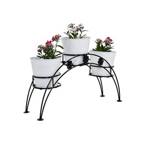 Latest Design Iron Black Color Planter Stand For Park Garden And Home Decoration <b>Plants</b> Pot Stand At Cheap Prices - Product Image 1