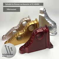 Support de tringle à rideau fixe de style moderne haut de gamme pour villa, accessoires romains