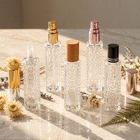 Vente en gros OEM ODM, vaporisateur de parfum portable transparent, 10 ml/12 ml, boîte de luxe personnalisée pour votre parfum personnalisé