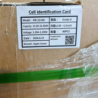 Batterie LiFePO4 JSK (Vert) 32140, nouvelle cellule de batterie de qualité A 32140 15Ah, batterie de stockage d'énergie pour l'alimentation des tricycles avec garantie
