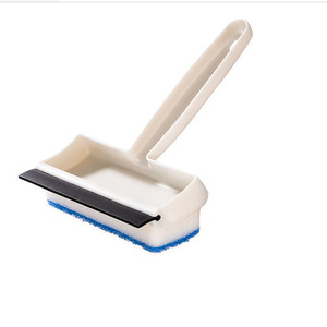Double-Sided Glass Scraper Blue Sponge <b>Squeegee</b> Streak-Free <b>Window</b> Mirror <b>Cleaner</b> Bathroom Tile Cleaning Tool - Product Image 5