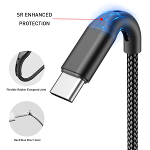 Vente en gros Câble 2 en 1 120W USB A vers Type C IOS Affichage numérique Tressé Charge rapide Câble USB pour Samsung Xiaomi - Product Image 5