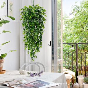 Artificial Eucalyptus <b>Hanging</b> Plant Vines Plastic Soft <b>Wire</b> Bouquet Home Outdoor Decor Greenery 45 Stitches 39 Stitches Autumn - Product Image 2