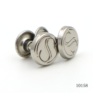 Rivets à capuchon en métal nickelé, rivets en alliage de zinc, rivets gravés avec logo personnalisé, rivets à capuchon unique pour accessoires en <span class=keywords><strong>cuir</strong></span> - Product Image 1