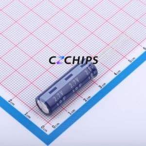 Supercondensateur HP-2R7-J106VYJ12, composant traversant (THT), pas de 5 mm, condensateur 10F, 0%~+30%, 2,7V, 55mOhm@1kHz - Product Image 1