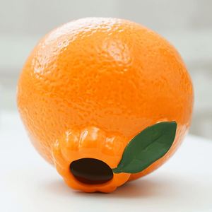 Jarrón Decorativo de Cerámica con Forma de Fruta de Mandarina, para Mesa, para Plantas Hidropónicas, para el Hogar - Product Image 1
