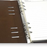 Carnets de planification scolaire A5 super épais en cuir rigide avec reliure cousue, écologiques, à feuilles mobiles, avec logo personnalisé, promotionnels, 80 pages