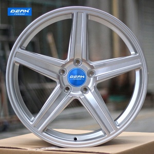 Para <span class=keywords><strong>Odyssey</strong></span> DEAN DP065, Nuevas Llantas de Aleación de Aluminio Forjado 6061 Plateadas de 19 Pulgadas y Cinco Radios, 17-26 Pulgadas, 5x100/105/108/112/114.3/120/130 - Product Image 2