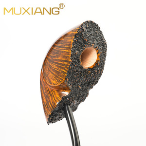 MUXIANG Handmade Free Style Burl Wood Pipe Solid Wood Tobacco Pipe For Men Smoking Pipe - Product Image 3