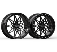 Jantes Forgées Beadlock Noir Brillant 17 18 Pouces 5x114.3 5x112 5x120 pour Drag Racing GTR BMW M3 G80 M4 M2 F82 F80