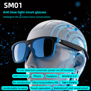 Gafas Inteligentes con Traducción por IA para Música, Llamadas Manos Libres, Control Táctil, Carga Tipo C, Resistencia al Agua IPX4, <span class=keywords><strong>Software</strong></span> Personalizado - Product Image 4