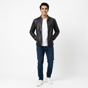 Veste en cuir PU pour homme, style streetwear, respirante, grandes tailles, idéale pour l'hiver, qualité originale. - Product Image 1