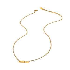 Delicado Collar con Colgante para Mujer, Chapado en Oro PVD de 14k y 18k, Acero Inoxidable 316L, Joyería Fina para el Día de la Madre, Collar para Mamá - Product Image 5