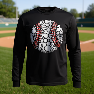 Happy Dot Day Baseball Polka Dots Camiseta de manga larga para jóvenes, unisex, cuello redondo, impresión digital, deportes y juegos - Product Image 3