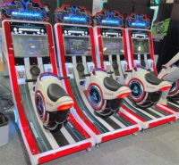 Superfun Machine de jeu d'arcade de simulateur de conduite pour enfants avec moto fantôme à pièces avec support en anglais
