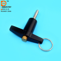Goupilles de verrouillage à bille à dégagement rapide de type L usinées CNC de haute précision avec cordon de sécurité, goupille de verrouillage à bille de 3/4 po à dégagement rapide pour faible MOQ