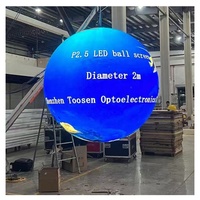 Pantalla LED Esférica con Ángulo de Visión de 360 Grados, Globo de 0.2m, 0.3m, 0.4m, 0.5m, 1m, 1.2m, 1.5m, 2m y Más Diámetros, Bola de Video LED Esférica
