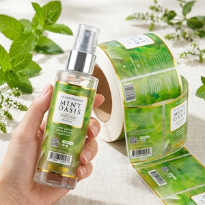 Customized CMYK Printing Cosmetics Bottle Transparent Label Maker Custom Personalised Beauty Product Sticker Manufacturers - Product Image 1