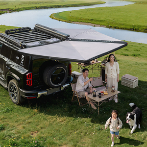 กันสาดข้างรถยนต์ ADA OVERLAND รุ่น Fashion Design Hard 270 Awning ขนาด 2 ม. x 2.5 ม. แบบตั้งอิสระ ผ้ากราฟีน SA-B200S พร้อมไฟ LED สว่าง 4 ดวง - Product Image 4
