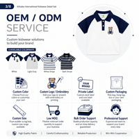 Polo d'été 2026 pour garçons, couleur contrastée, broderie ours mignon, t-shirt à manches courtes, style décontracté preppy pour enfants